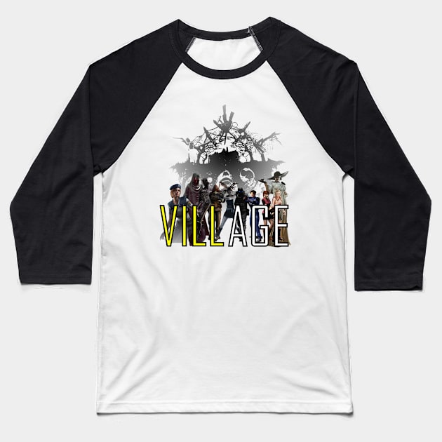 VILLAGE Baseball T-Shirt by equiliser